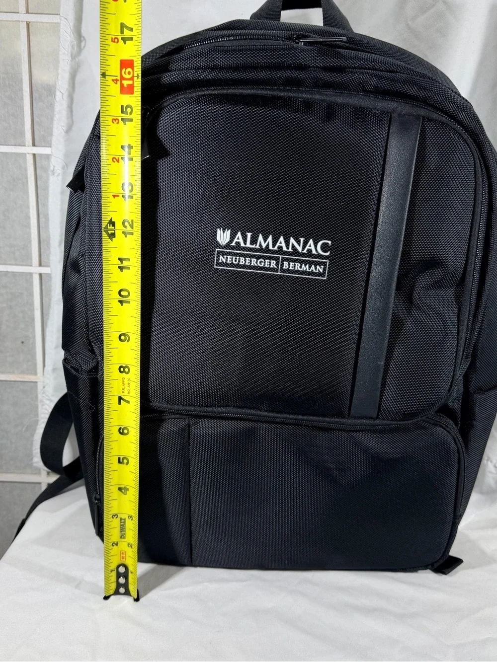Almanac Neuberger Berman Black Men's Backpack - Professional Laptop Pack